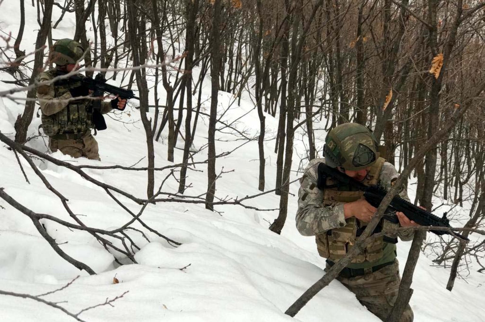 Gendarmerie forces in eastern Turkey's Bitlis province give no respite to PKK terrorists as they carry out operations, April 21, 2020 (AA Photo)