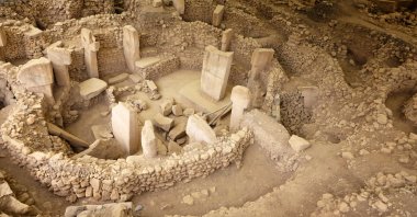 An aerial view of the ancient site of Göbeklitepe, Şanlıurfa province, Turkey. (DHA Photo) 