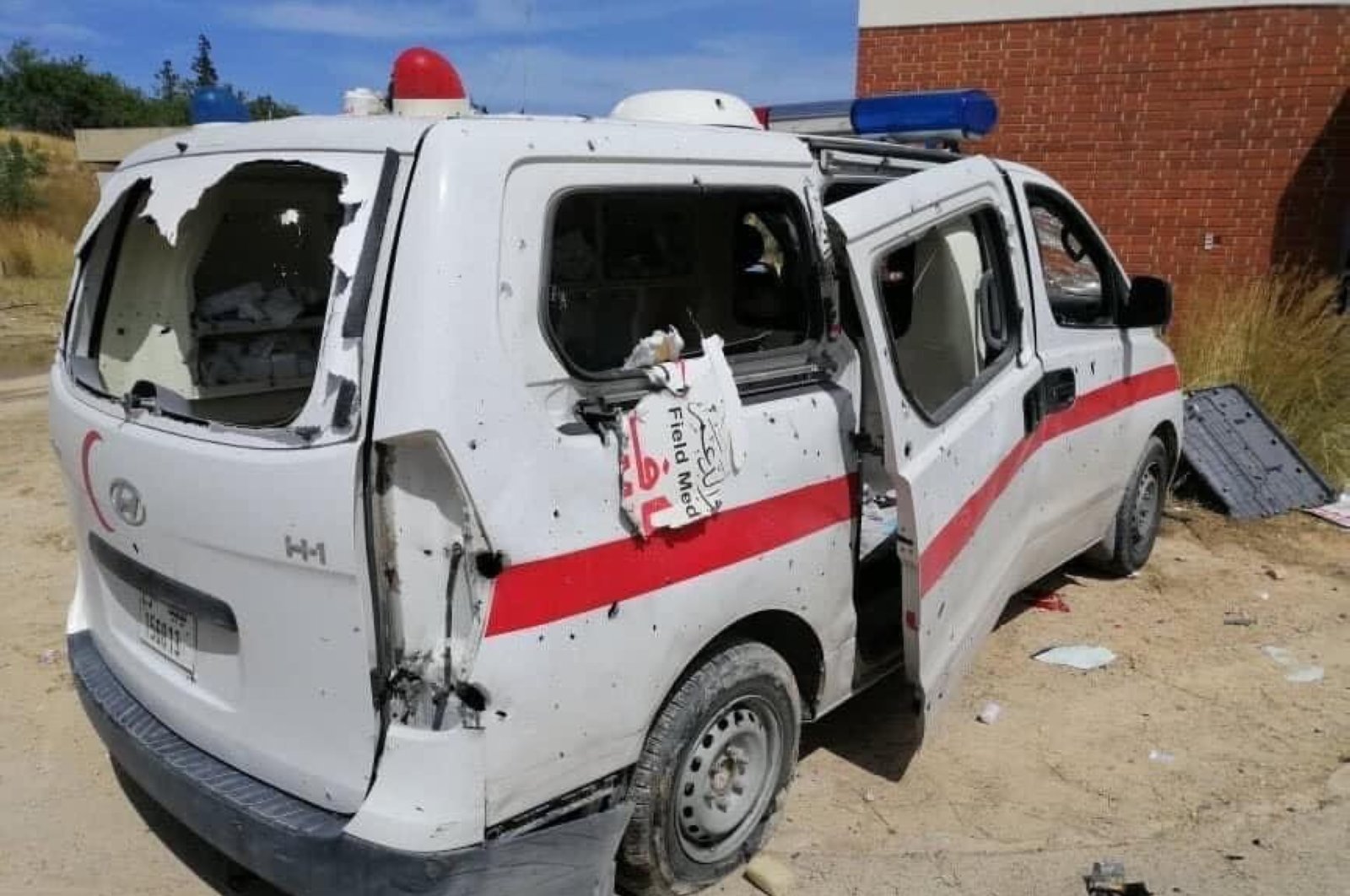 Forces loyal to warlord Gen. Khalifa Haftar attacked a hospital in the Libyan capital Tripoli, April 28, 2020 (IHA Photo)