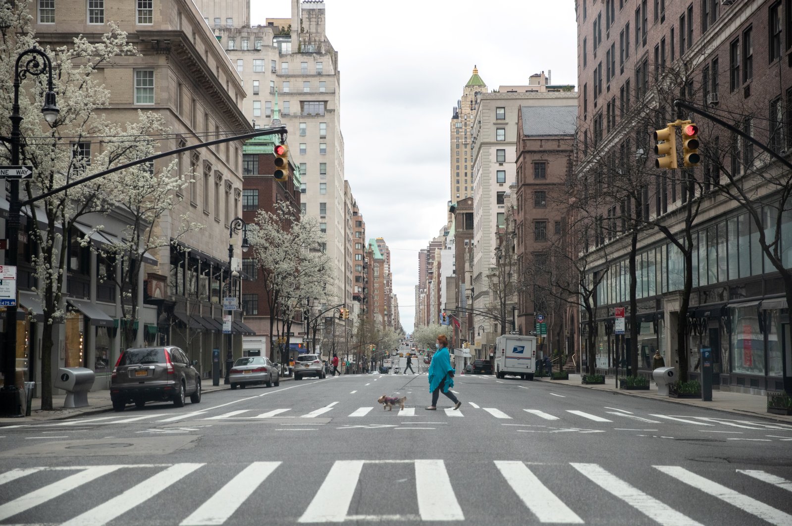 A nearly empty Madison Avenue is seen during the outbreak of the coronavirus in New York City, New York, U.S., March 31, 2020. (Reuters Photo)