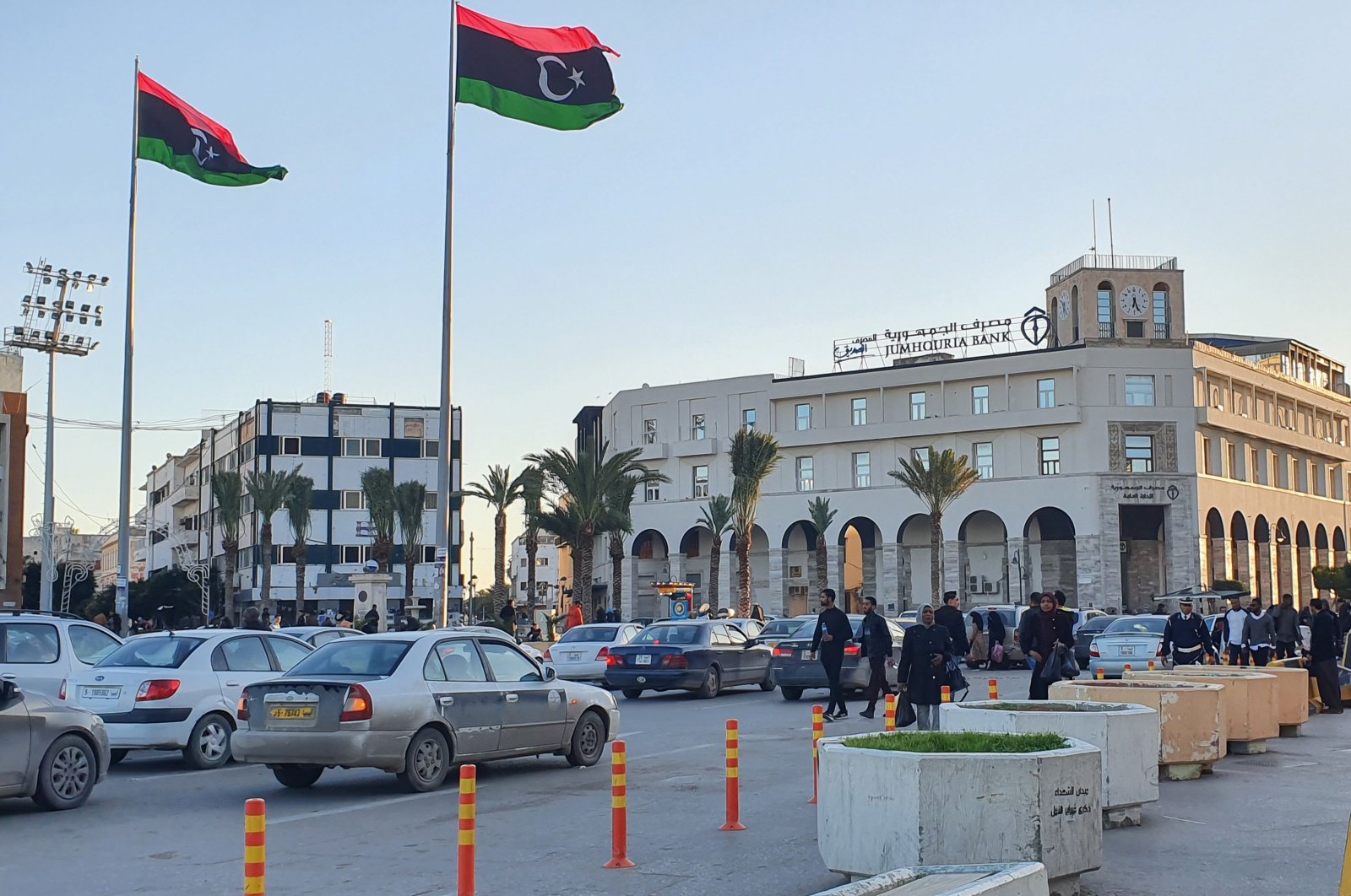 Martyr's square in the Libyan capital Tripoli, Jan. 20, 2020.  (AFP Photo)