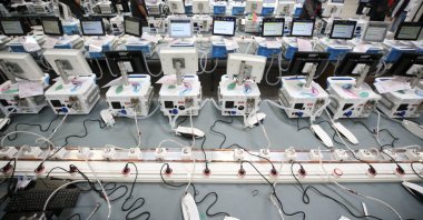 Domestically produced ventilators at an Arçelik factory located in Çerkezköy, Istanbul, April 28, 2020. (AA Photo)