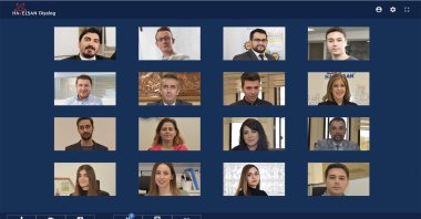 A videoconferencing platform developed by HAVELSAN. (AA Photo)