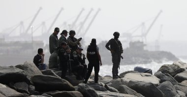 Members of a Venezuelan special forces unit seen at a shore, after the government announced a failed "mercenary" incursion, Macuto, May 3, 2020. (REUTERS Photo)