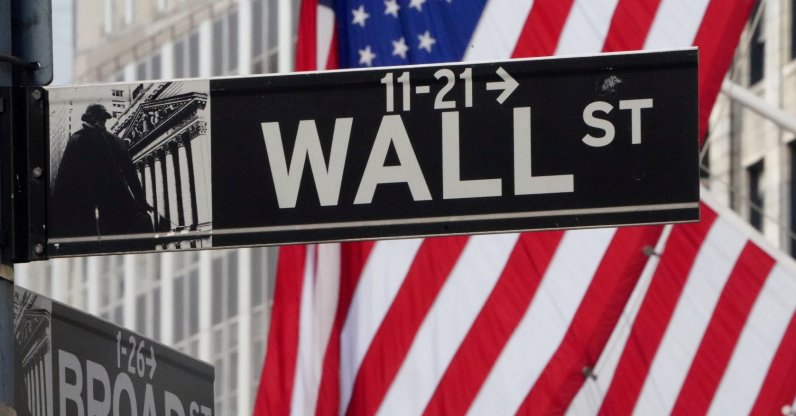 The Wall Street sign is pictured at the New York Stock exchange (NYSE) in the Manhattan borough of New York City, New York, U.S., March 9, 2020. (Reuters Photo)