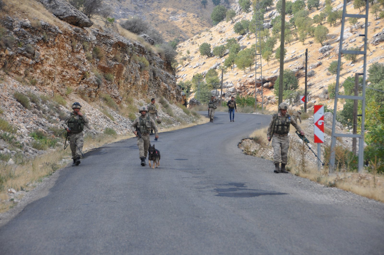 Gendarmerie forces participate in an anti-terror operation in southeastern Adıyaman province, Turkey, Oct. 22, 2019. (AA File Photo)