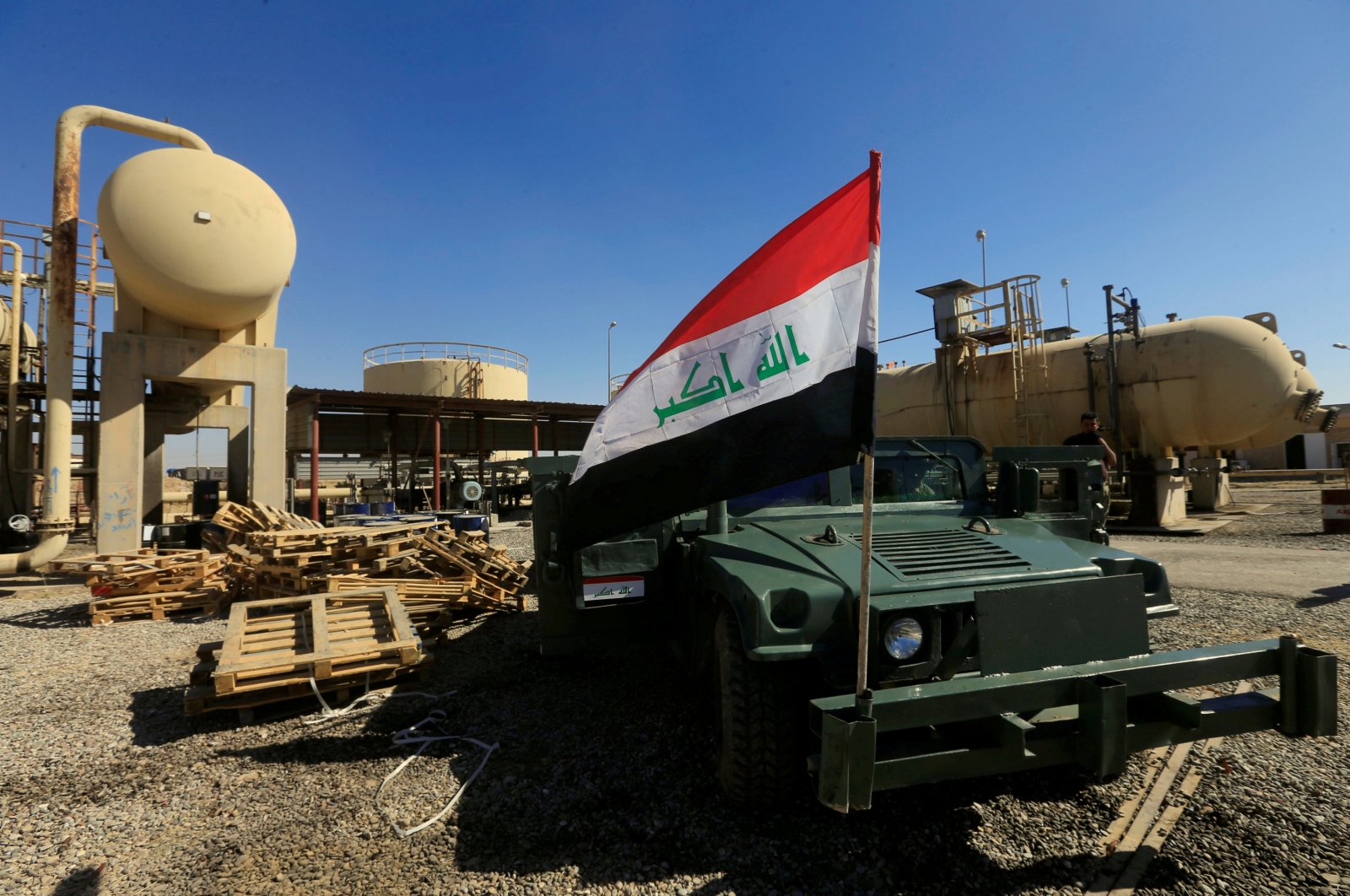 A vehicle belonging to Iraqi security forces is seen in this undated photo, in Baghdad, Iraq. (Reuters File Photo)