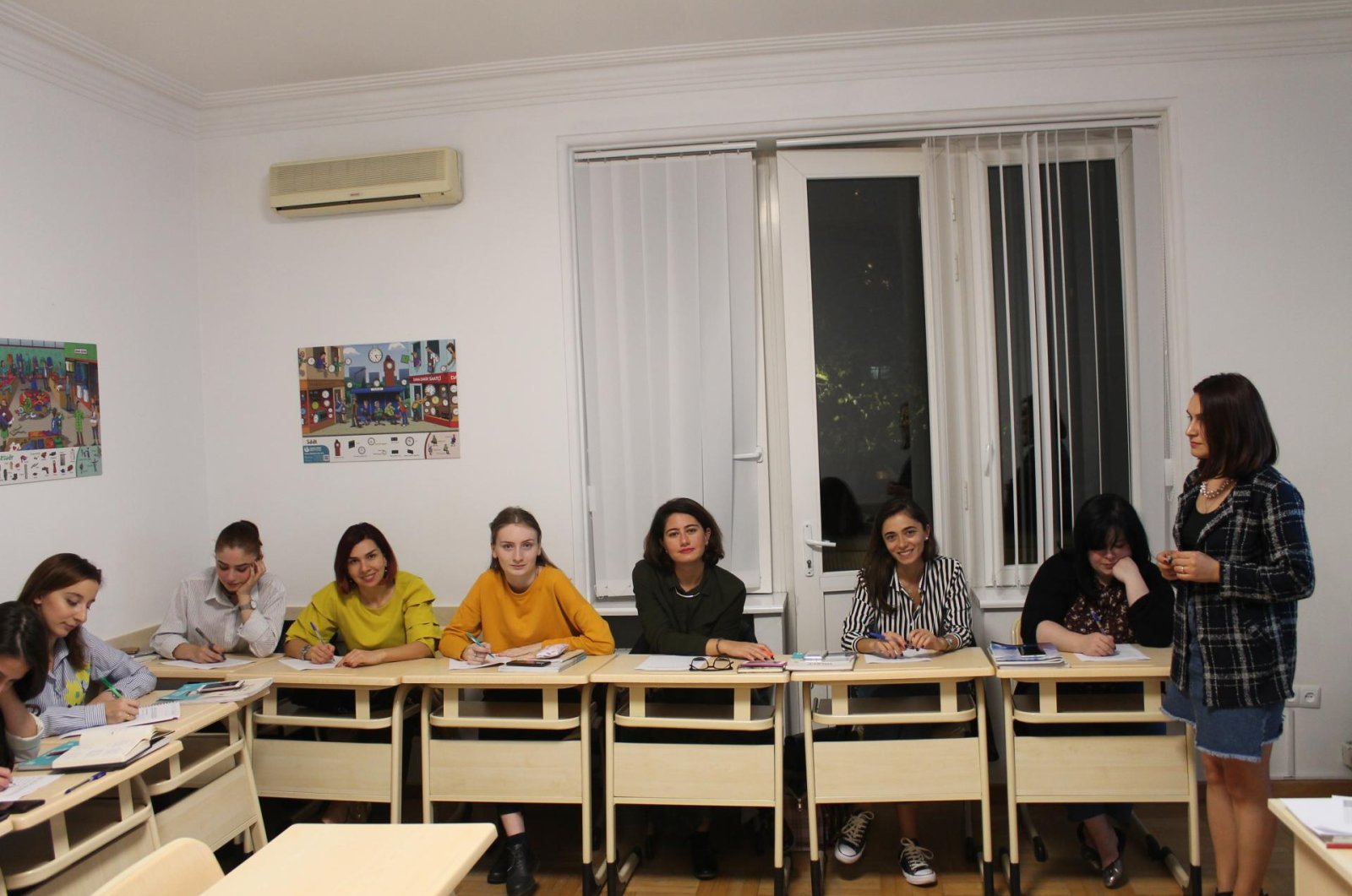 One of the classrooms of the Yunus Emre Institute, where students came together to learn Turkish before the coronavirus outbreak began, Tbilisi, Georgia. (Photo courtesy of Yunus Emre Institute)