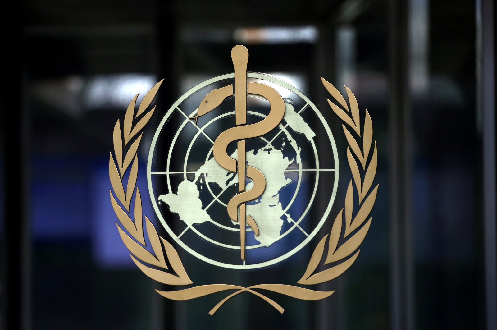A logo is pictured on the headquarters of the World Health Organization (WHO) ahead of a meeting of the Emergency Committee on the novel coronavirus in Geneva, Switzerland, Jan. 30, 2020. (Reuters Photo)