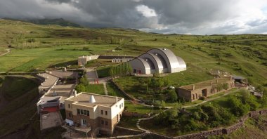 The Baksı Museum is located on a hill overlooking the Çoruh Valley in Bayburt, Turkey.