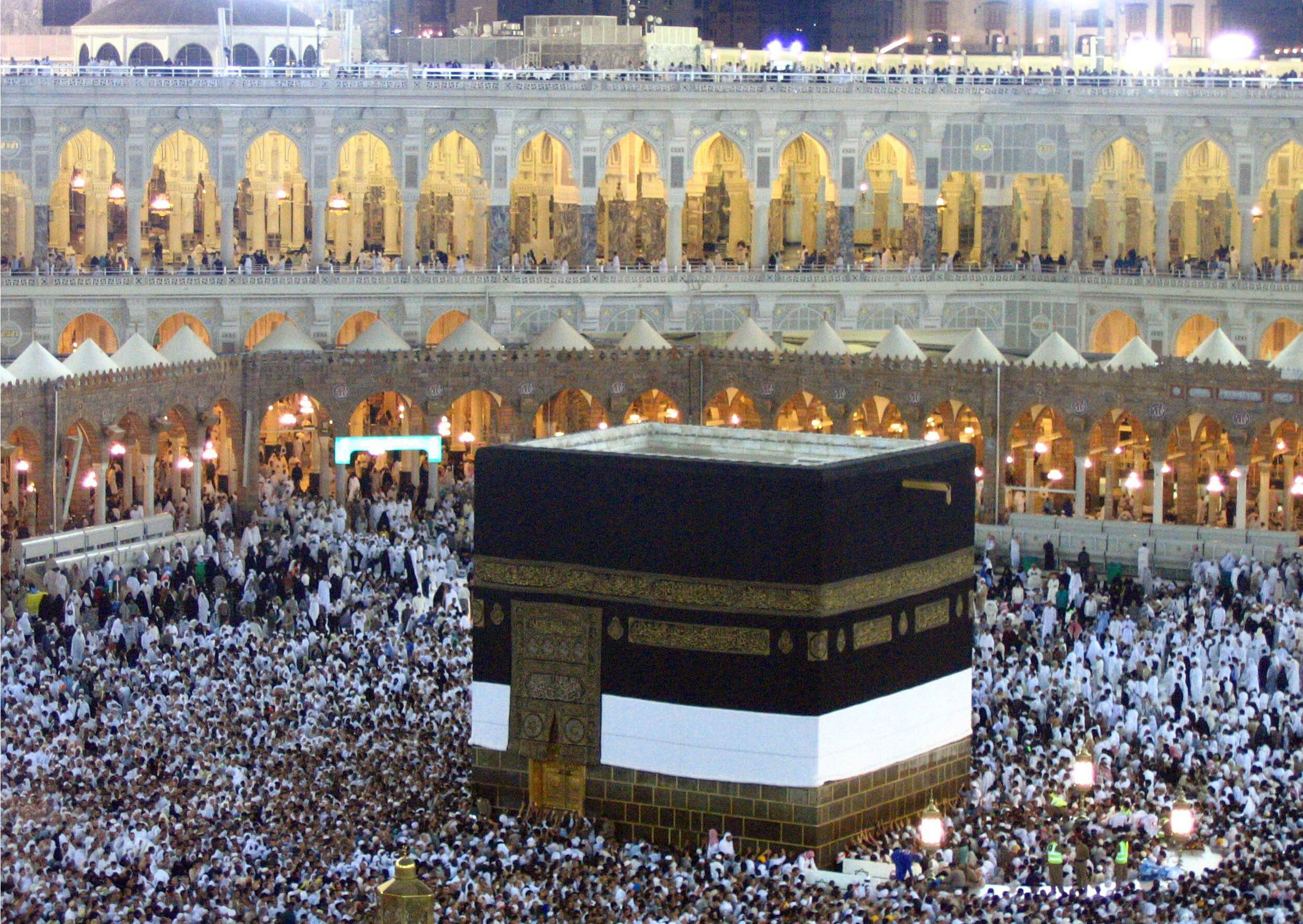 The Kaaba is the place Muslims visit during the ritual pilgrimages of the Ḥajj and umrah.