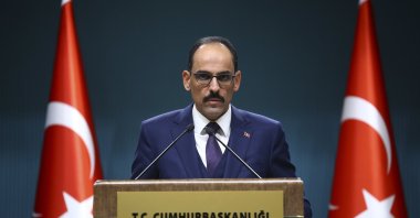 Presidential Spokesperson İbrahim Kalın speaks at a news conference in the capital Ankara, Turkey, Dec. 12, 2019. (AA File Photo)
