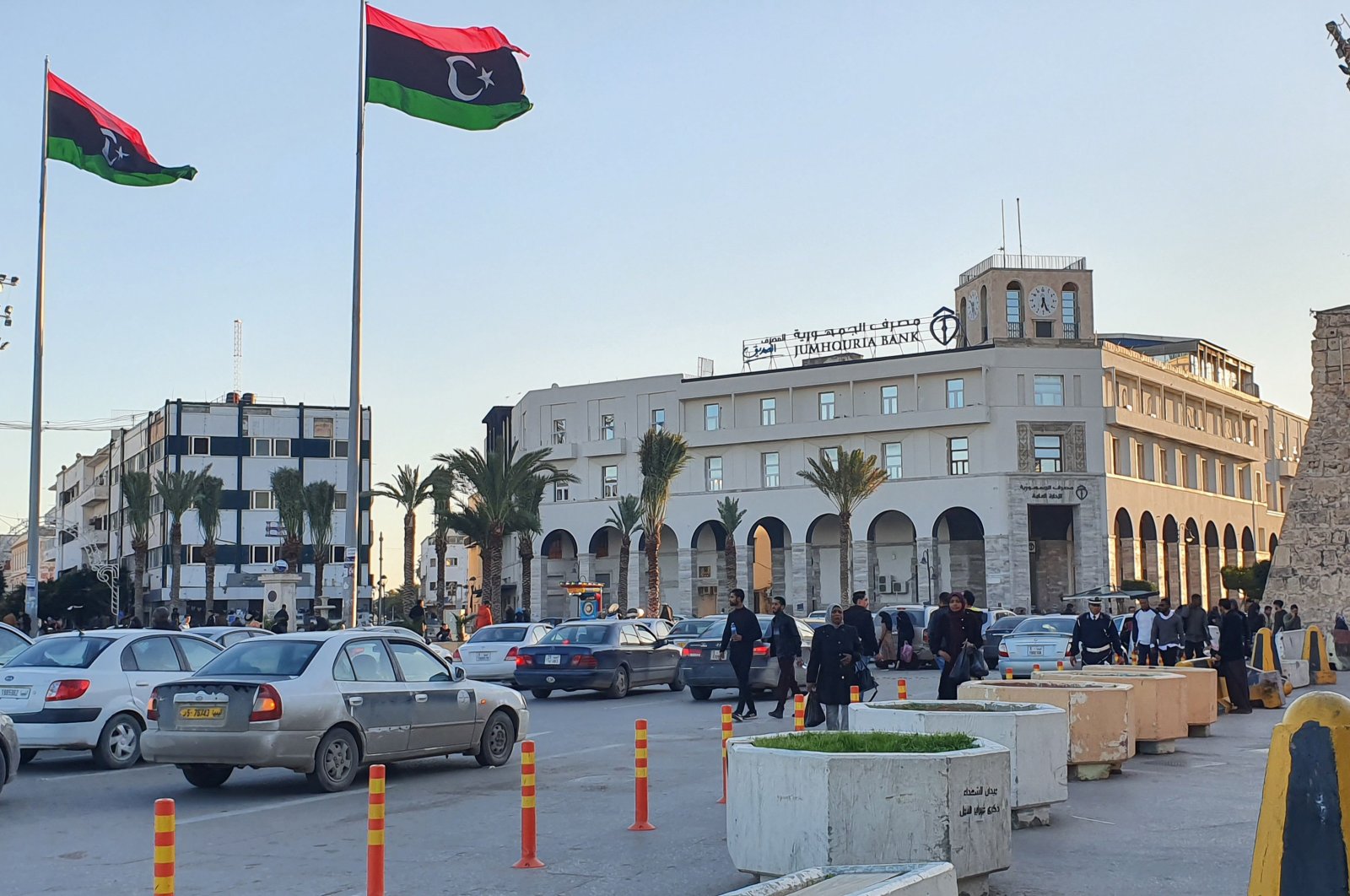  A view of Martyr's square in the Libyan capital Tripoli, Jan. 20, 2020. (AFP)