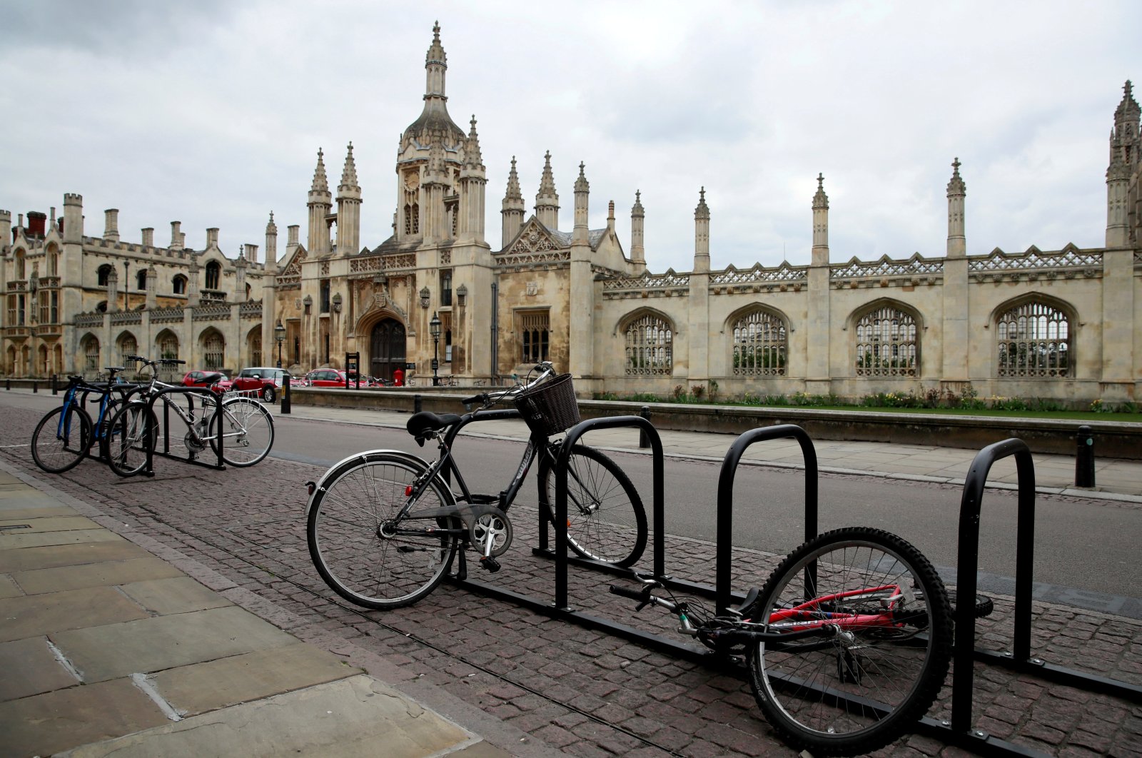 Bikes are seen outside Cambridge University, as the spread of the coronavirus disease (COVID-19) continues, Cambridge, Britain, April 1, 2020. (Reuters Photo)