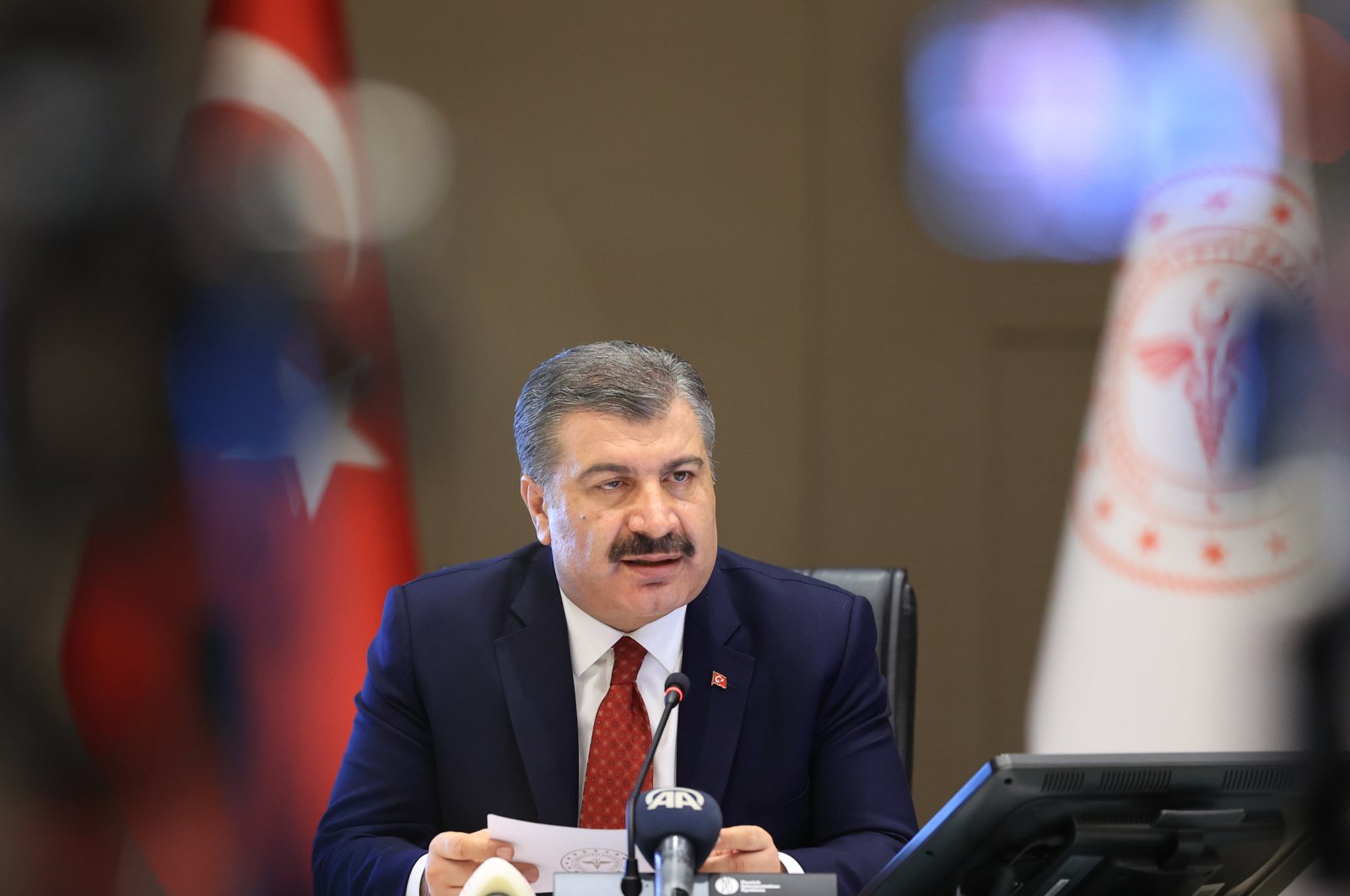 Health Minister Fahrettin Koca. (AA Photo)