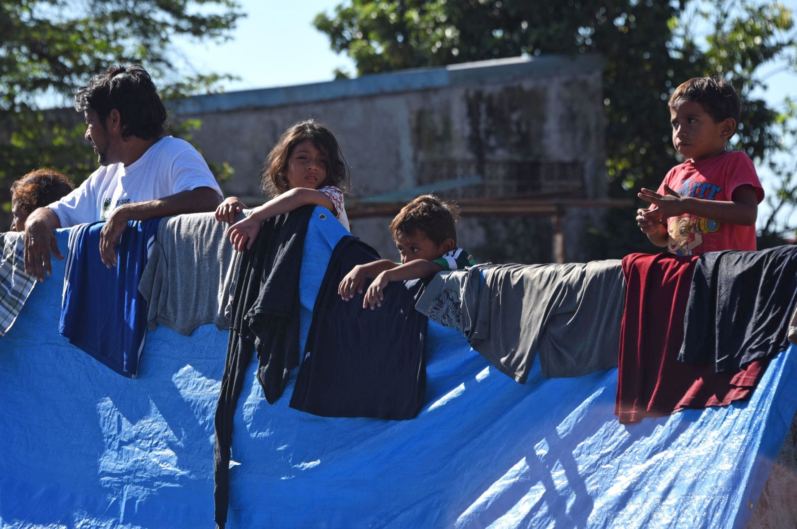 Honduran migrants head to the U.S., Huixtla, Oct. 23, 2018. (AFP Photo)