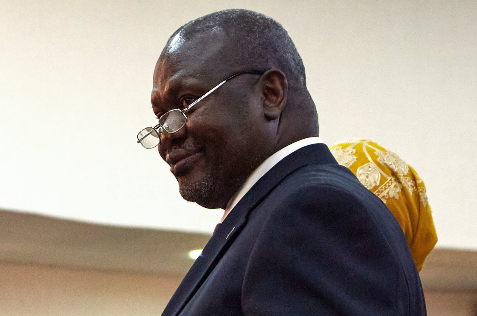 In this file photo taken on February 22, 2020 Riek Machar is sworn in as First Vice President of South Sudan, in Juba. (AFP Photo)