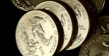 Gold U.S. dollar bullion coins are seen in this photo illustration taken in Moscow, Russia, Aug. 4, 2017. (Reuters Photo)