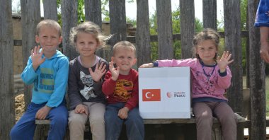 The Turkish Cooperation and Coordination Agency (TIKA) has sent support packages to various regions of Ukraine, May 22, 2020 (AA Photo)