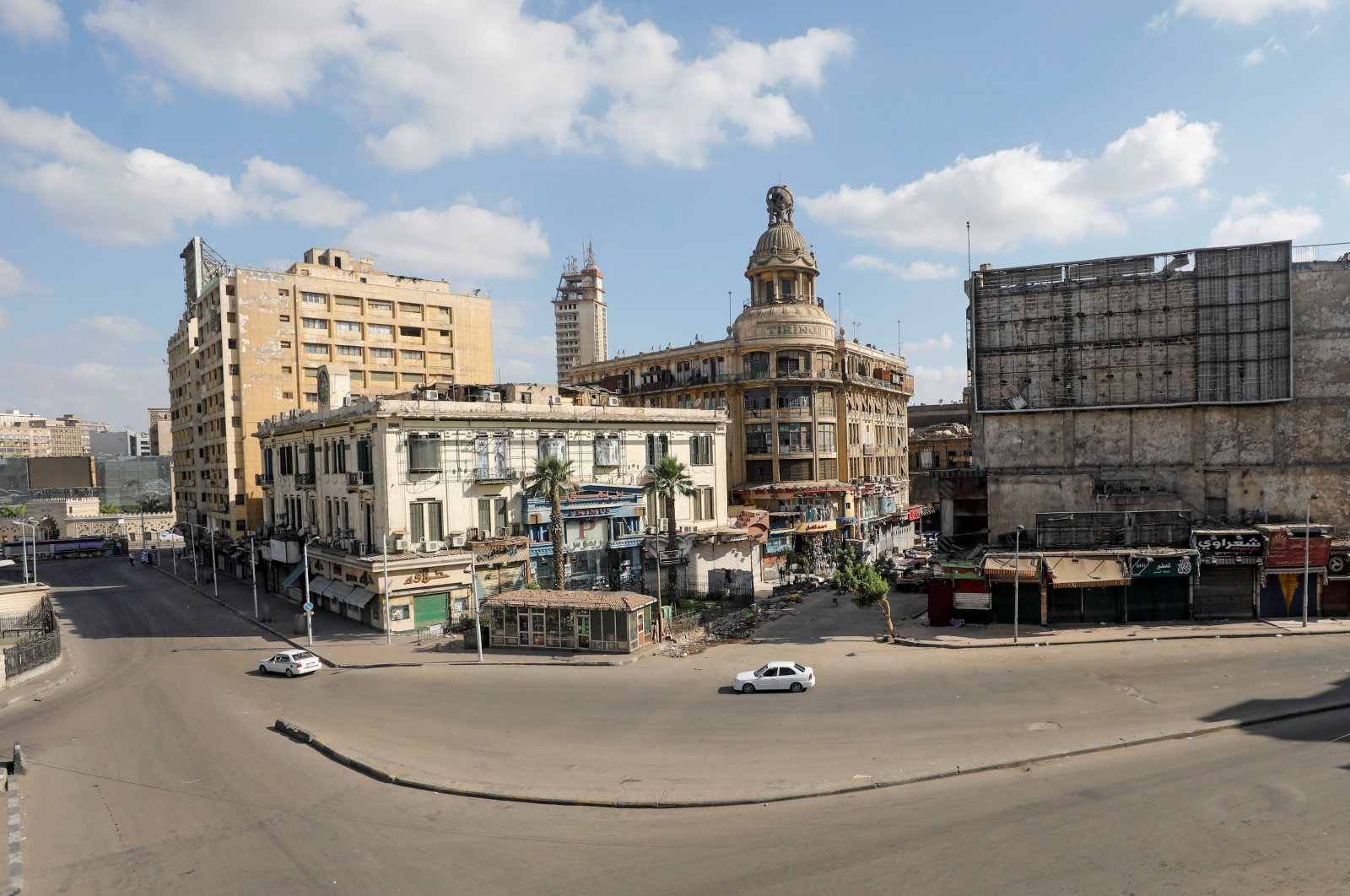 A view of Ataba Square during Eid al-Fitr, Cairo, May 24, 2020. (REUTERS Photo)