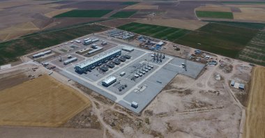 An aerial view of the Lake Tuz Natural Gas Storage Facility, central Aksaray province, Turkey. (IHA Photo)