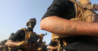 Iran-backed militants in Syria are pictured in this undated photo. (Reuters Photo)