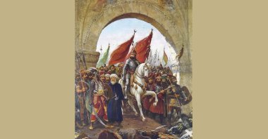 Fausto Zonaro, "Mehmed II, Entering Constantinople", 1885.