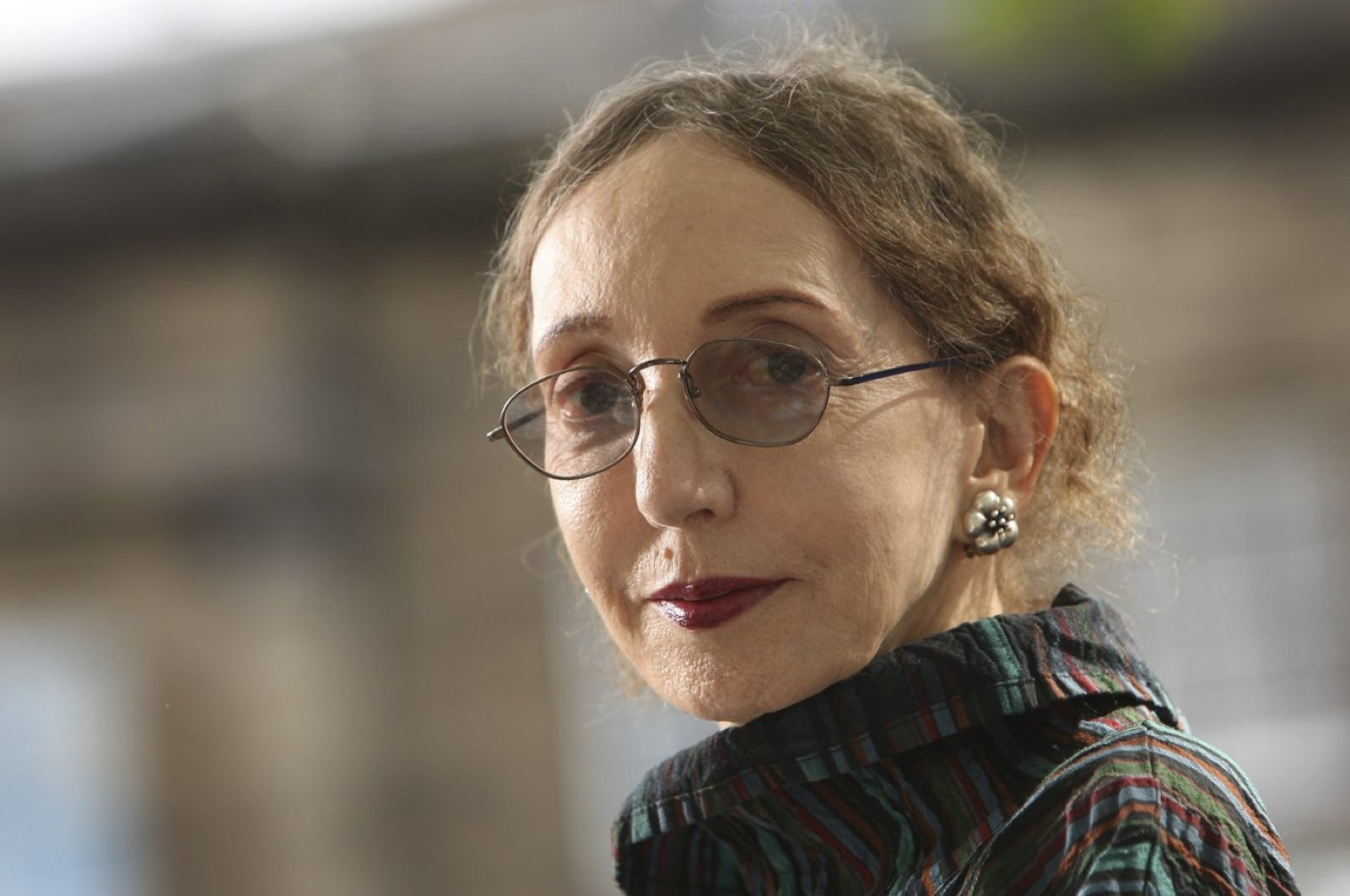Joyce Carol Oates, an acclaimed U.S. novelist, appears at a photocall prior to participating in the Edinburgh International Book Festival 2012, Edinburgh, Scotland, Aug. 20, 2012. (Photo by Getty Images)