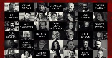 A total of 100 theater and cinema personnel read poetry from 51 well-known poets to support the collection of donations. 