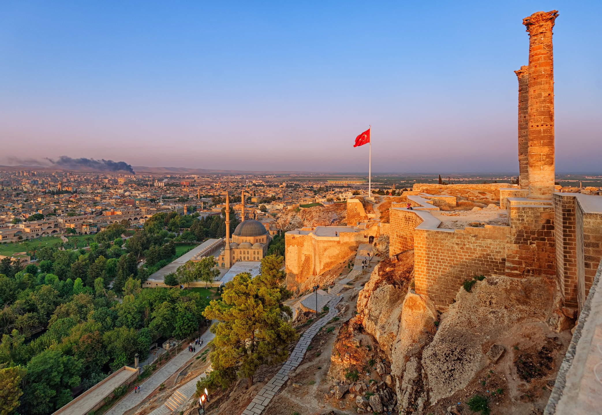 The Castle of Urfa serves as the city