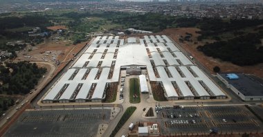 An aerial view of the Feriha Öz Emergency Hospital in Sancaktepe district of Istanbul, Turkey, May 29, 2020. (DHA Photo)