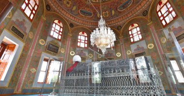 A photo from the interior of the Hagia Sophia Fatih Madrasah.