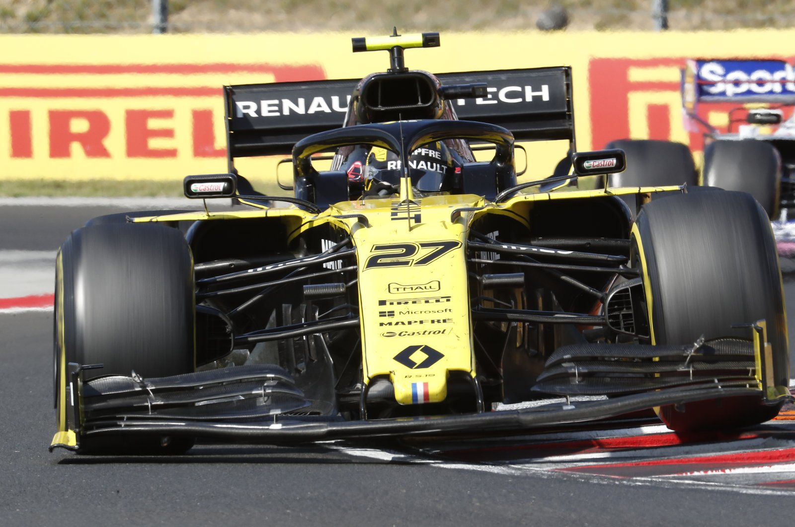 Renault driver Nico Hulkenberg during the Hungarian GP near Budapest, Hungary, Aug. 4, 2019. (AP Photo)