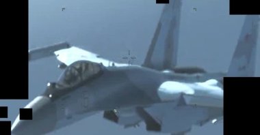 An image released by the U.S. Africa Command, which it says shows one of the MiGs that flew to Libya, May 26, 2020. (U.S. Africa Command)