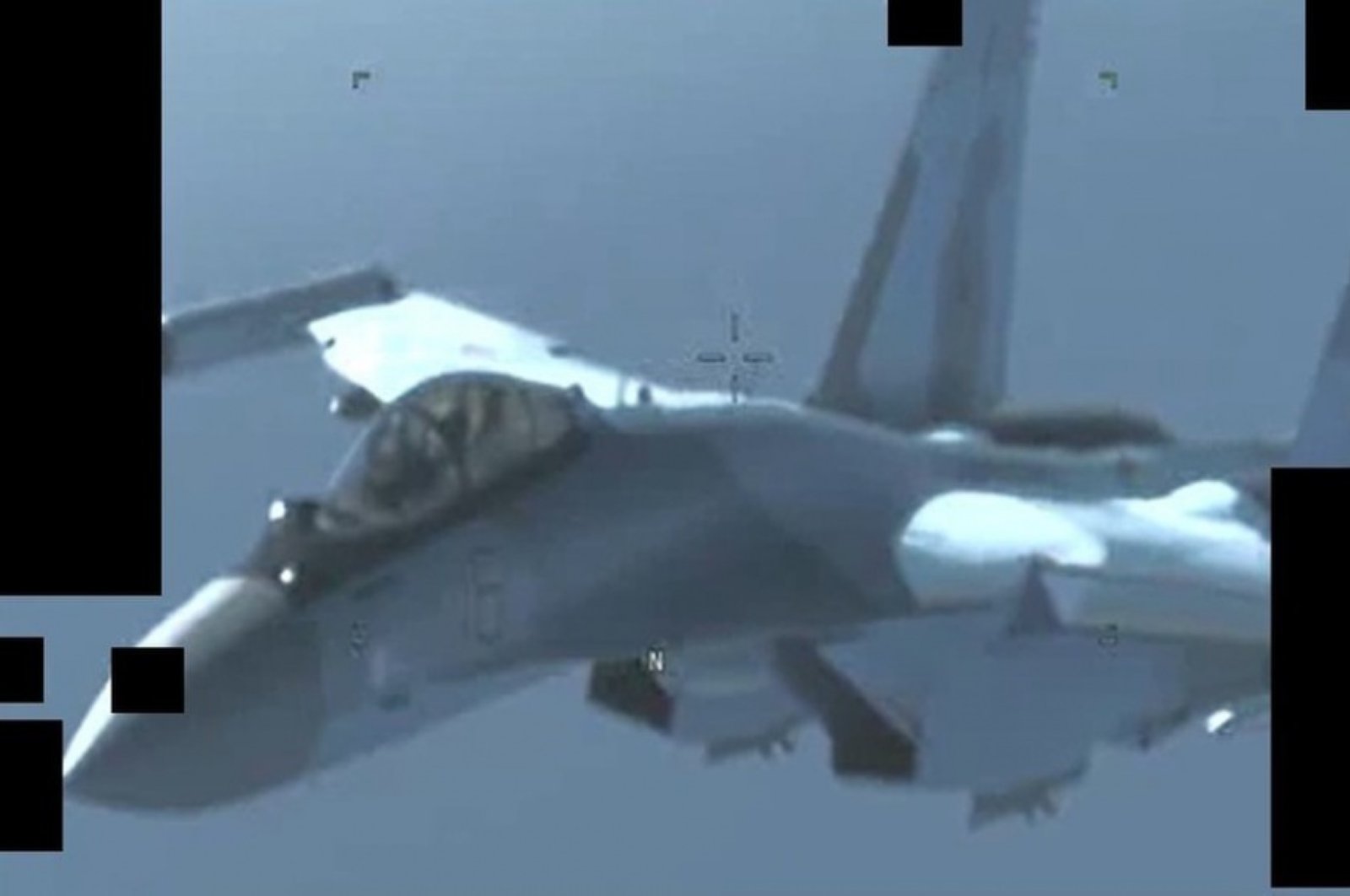 An image released by the U.S. Africa Command, which it says shows one of the MiGs that flew to Libya, May 26, 2020. (U.S. Africa Command)
