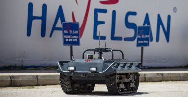 A prototype of Turkish defense and software company HAVELSAN's unmanned ground vehicle. (AA Photo)