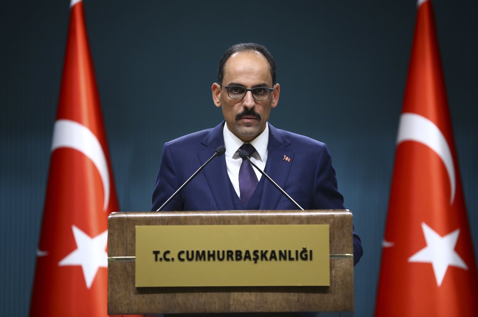 Presidential Spokesperson Ibrahim Kalın speaks in this undated file photo. (AA Photo)