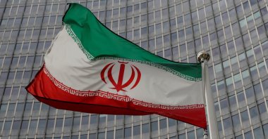 An Iranian flag flutters in front of the International Atomic Energy Agency (IAEA) headquarters in Vienna, Austria, Sept. 9, 2019. (Reuters Photo)