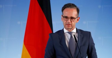 German Foreign Minister Heiko Maas attends a joint news conference with his Ukrainian counterpart Dmytro Kuleba (unseen) after bilateral discussions in Berlin, June 2, 2020. (AFP Photo)