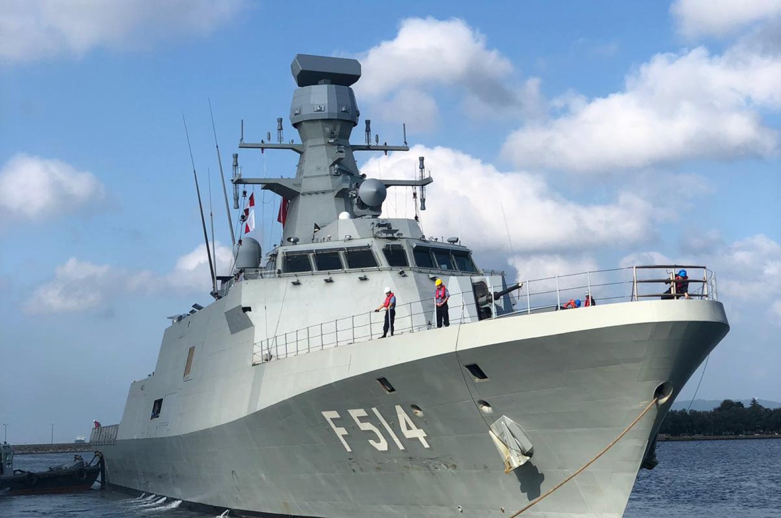 TCG Kınalıada, the 4th vessel produced as part of the MİLGEM project seen in this file photo from Oct. 1, 2019. (AA Photo)