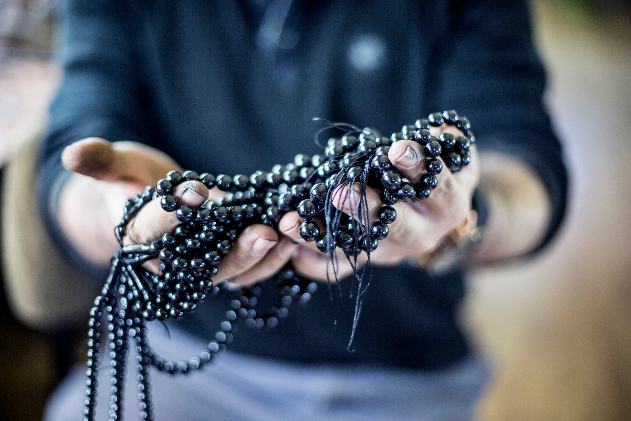 Oltu stones have been used as an important material in the production of quality prayer beads since the 18th century. (iStock Photo)