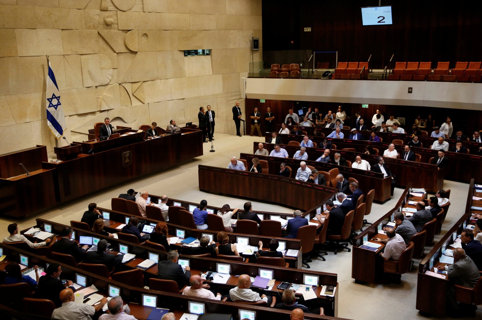 The plenum during a session at the Knesset, the Israeli parliament, Jerusalem, July 11, 2016. (Reuters Photo)