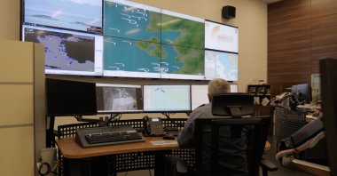 A coast guard official using the new Coast Surveillance Radar System (SGRS) on June 7, 2020. (Turkey’s Presidency of Defense Industries Undersecretariat)