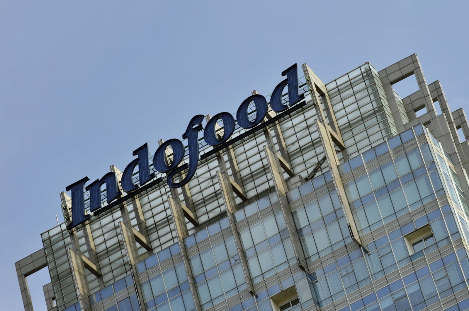 The logo of the head office of Indofood is seen in Jakarta, Sept. 18, 2010. (AFP Photo)