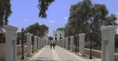 Al-Nejashi tomb, located in northern Ethiopia and restored by Turkey's state-run Turkish Cooperation and Coordination Agency (TIKA), opens its doors to visitors. (AA Photo)