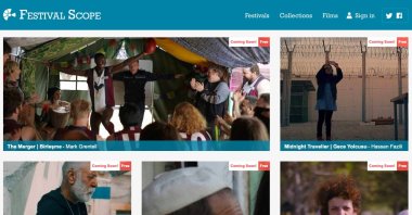 A still shot from the page through which viewers will watch the festival's films.