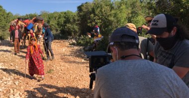 The film crew has come to Mersin province from Istanbul to continue filming. (AA PHOTO)