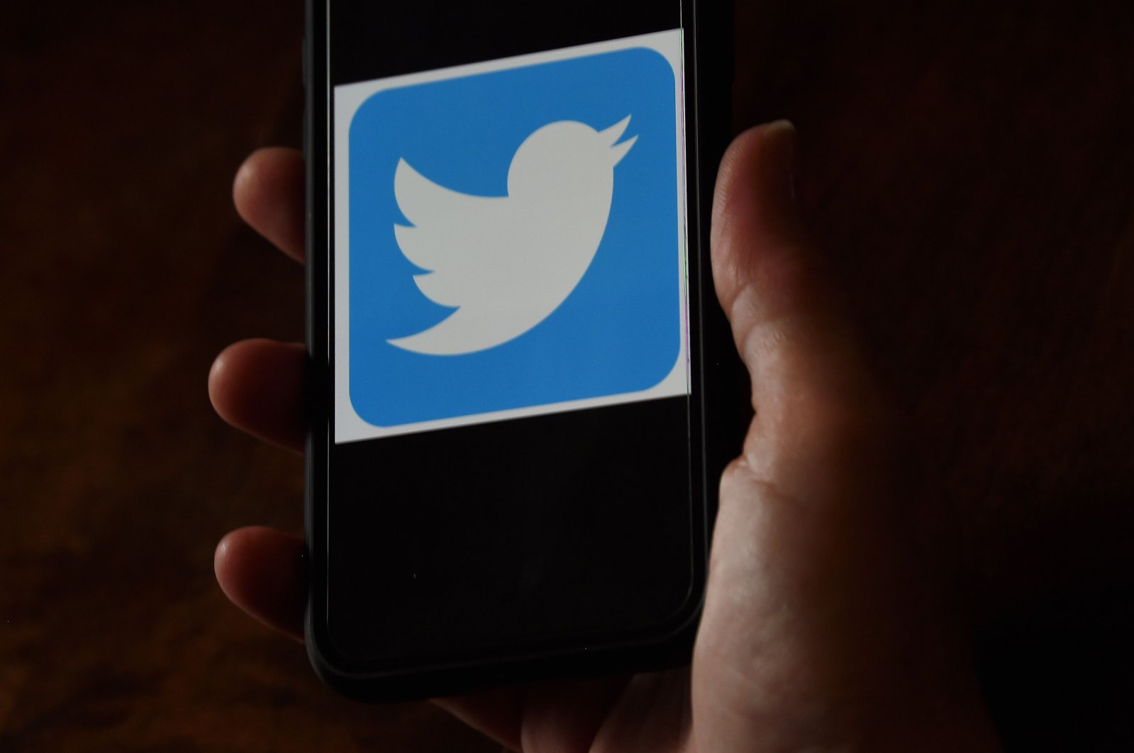 This May 27, 2020, illustration file photo shows Twitter's logo displayed on a mobile phone in Arlington, Va. (AFP Photo)