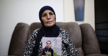 Rana el-Hallak speaks to Anadolu Agency about her son Iyad's death by Israeli police, in Jerusalem on June 7, 2020. (AA Photo)