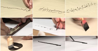 Ali Kazma, "Calligraphy" (from the series Resistance), 2013, video. (Courtesy of Arter)
